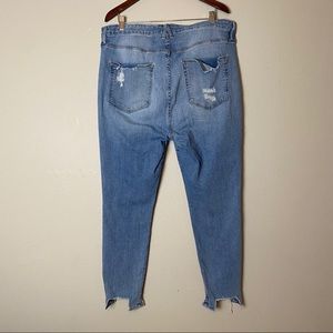 Good American Distressed Good Legs skinny jeans 22